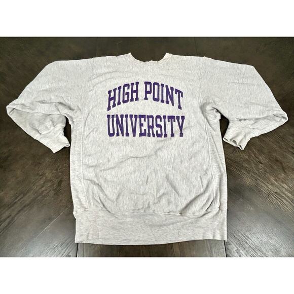 Vtg 90s Champion Reverse Weave Sweatshirt Men's XXL High Point University - Picture 2 of 11